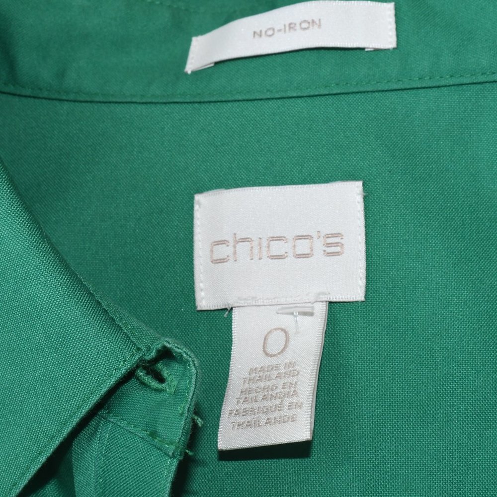 Chico's Green Blouse - Picture 3 of 3